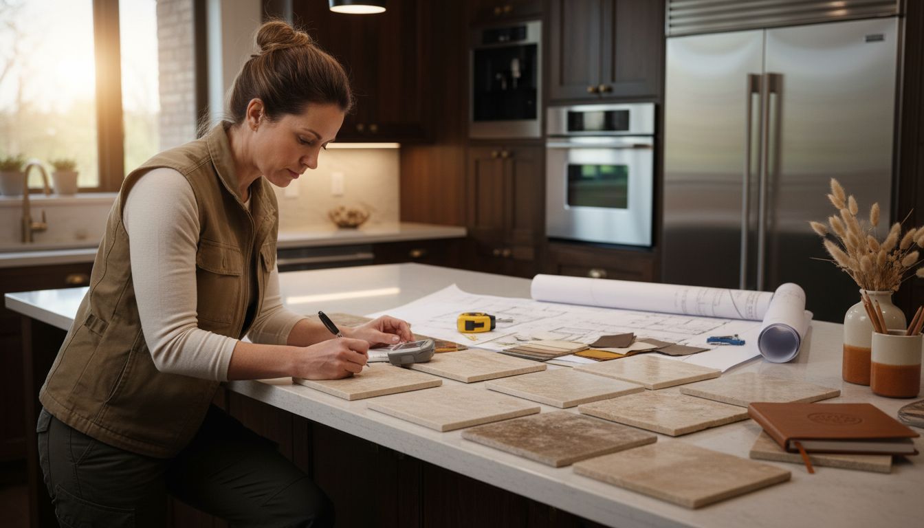 travertine tile selection process