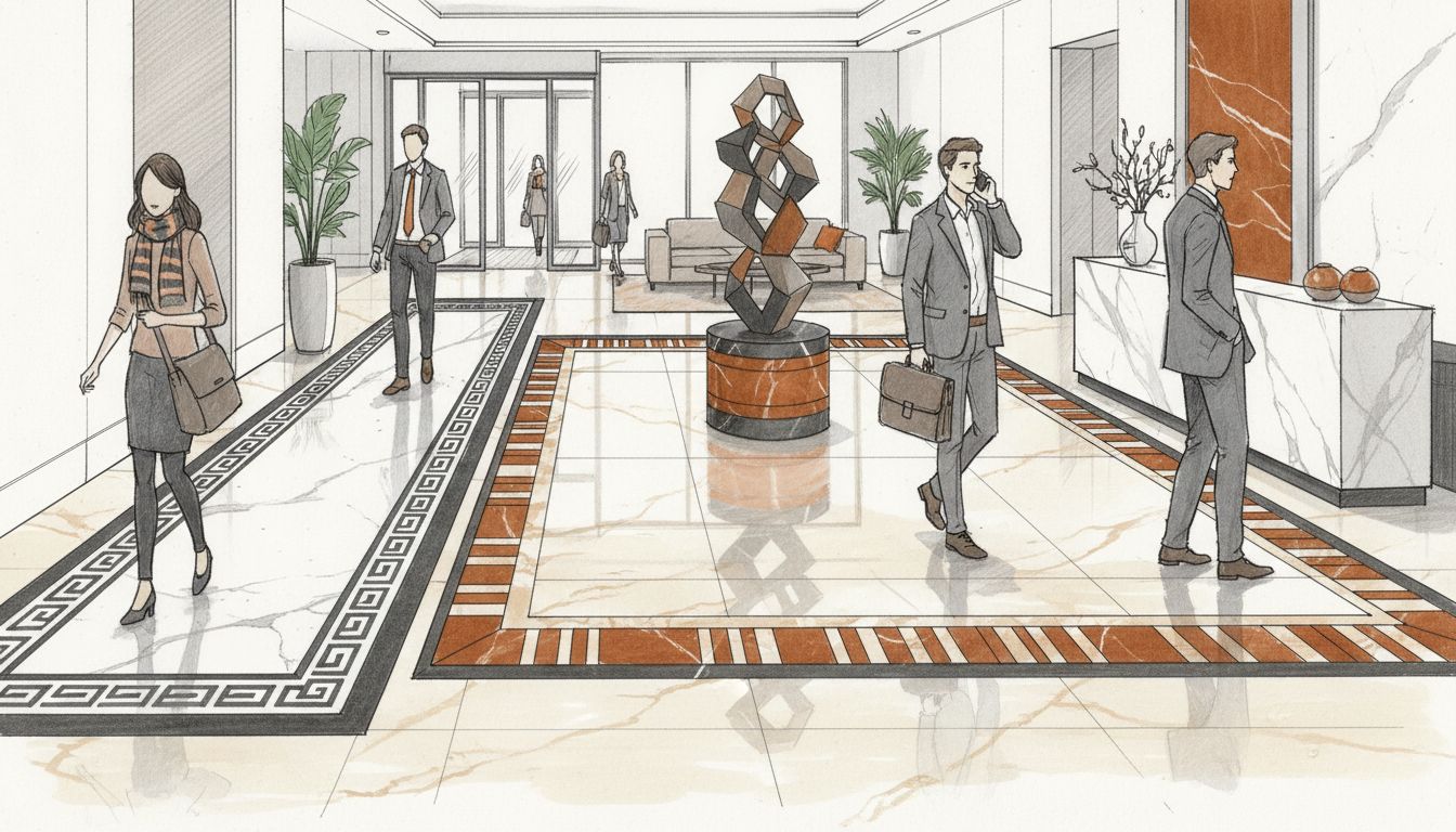 marble border design styles