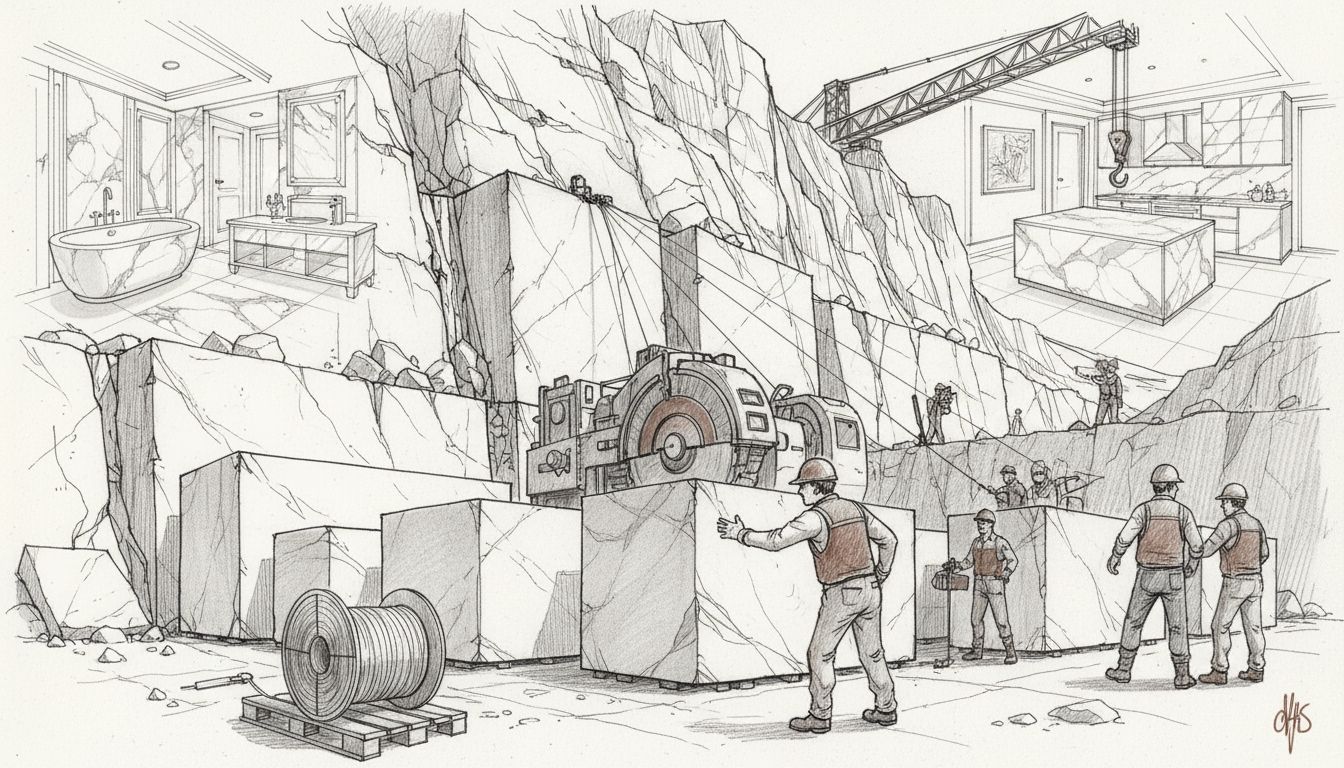 marble quarry extraction