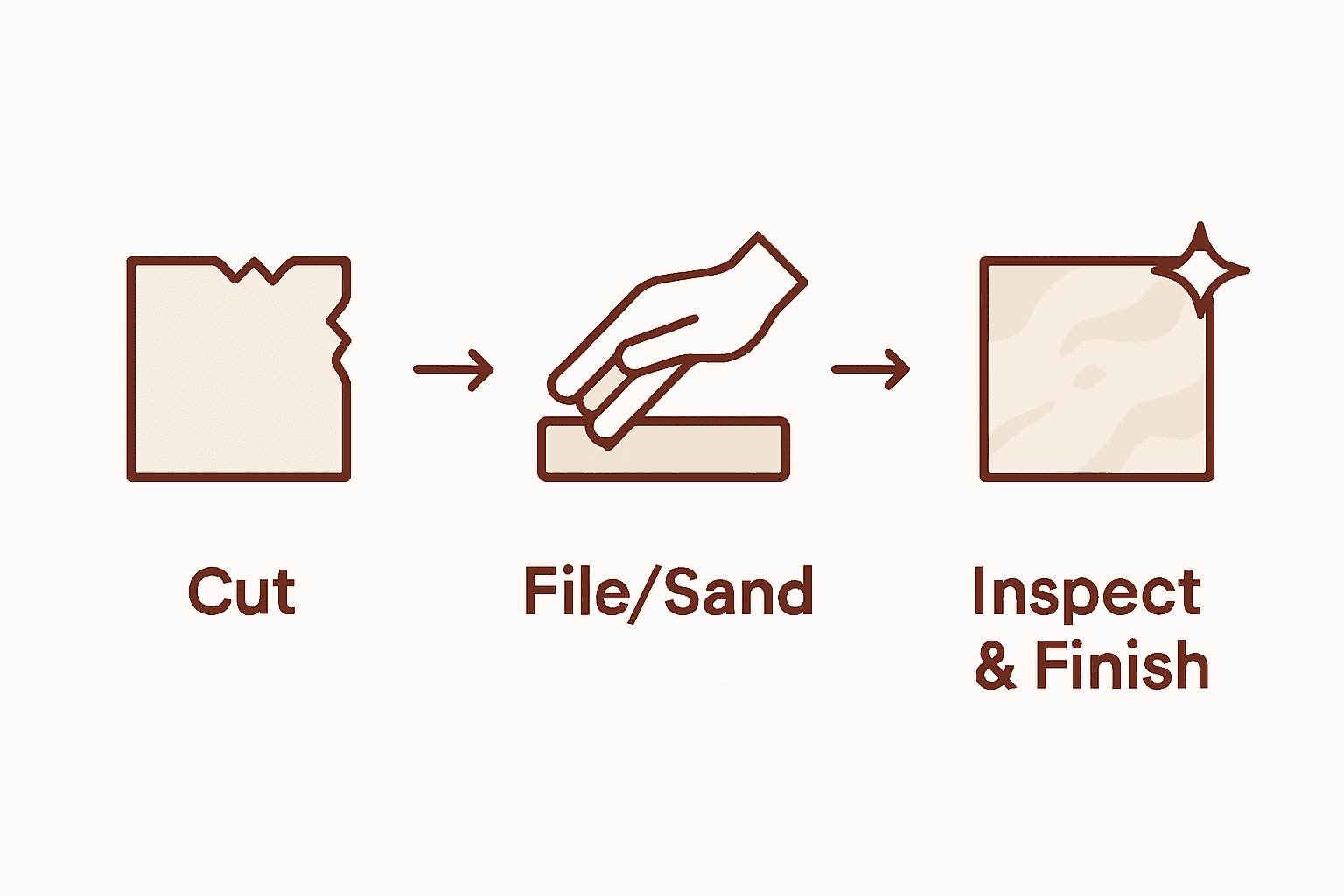 Steps to smooth marble tile edges