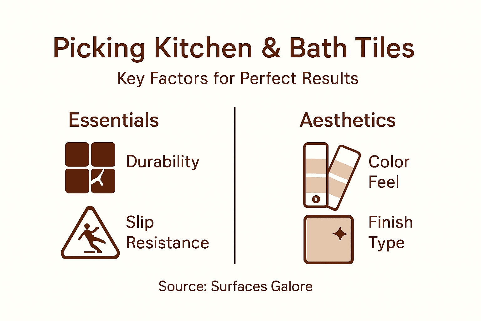 How to Pick Floor Tiles for Kitchens and Bathrooms– SurfacesGalore