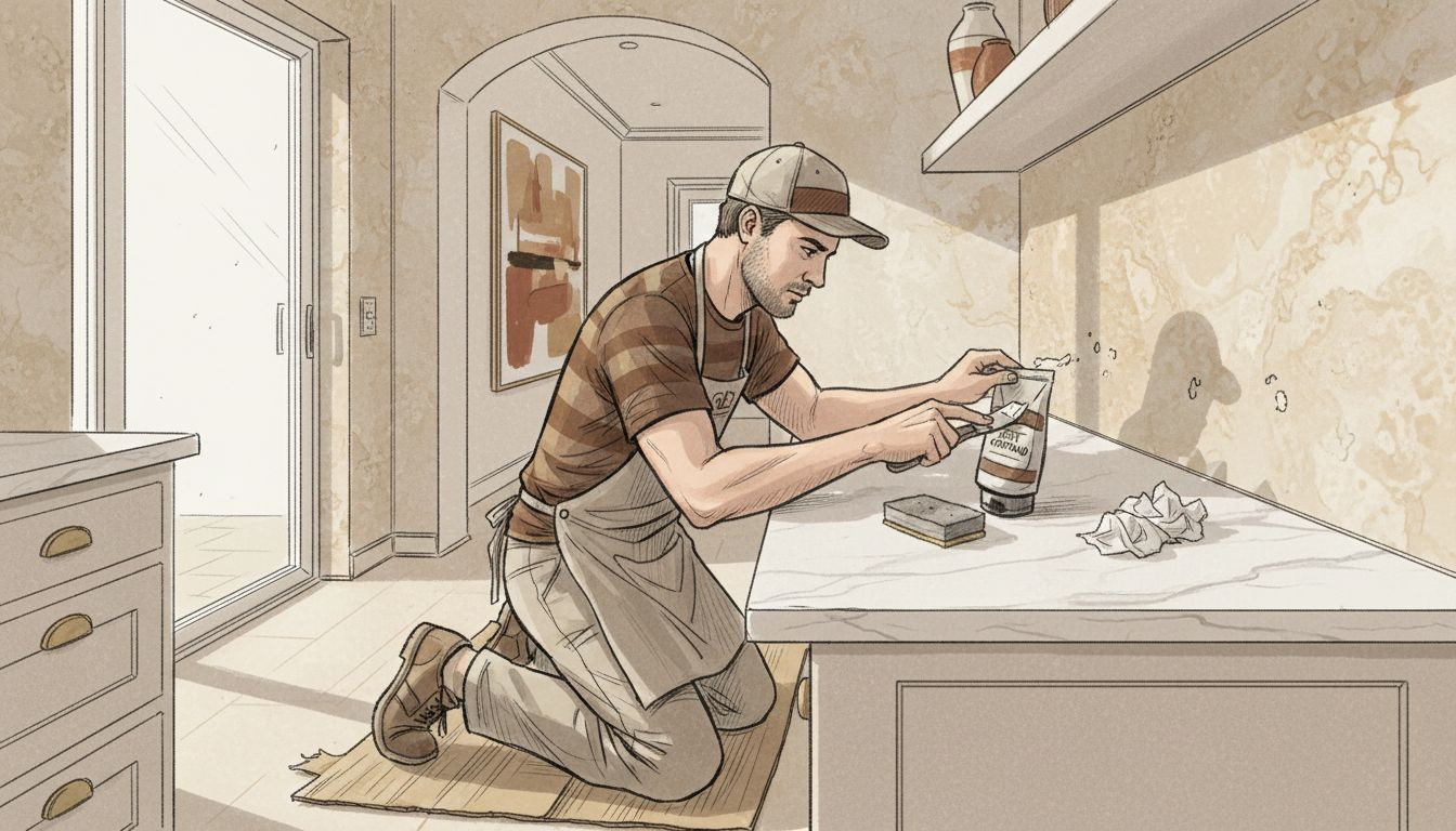 Repairing kitchen wall before tile install