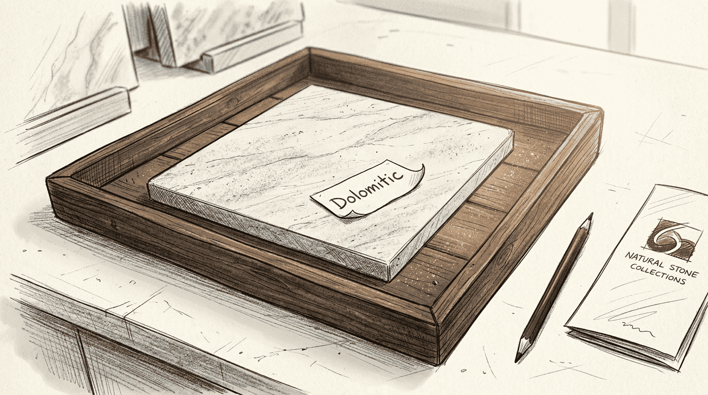 Dolomitic marble texture closeup showroom