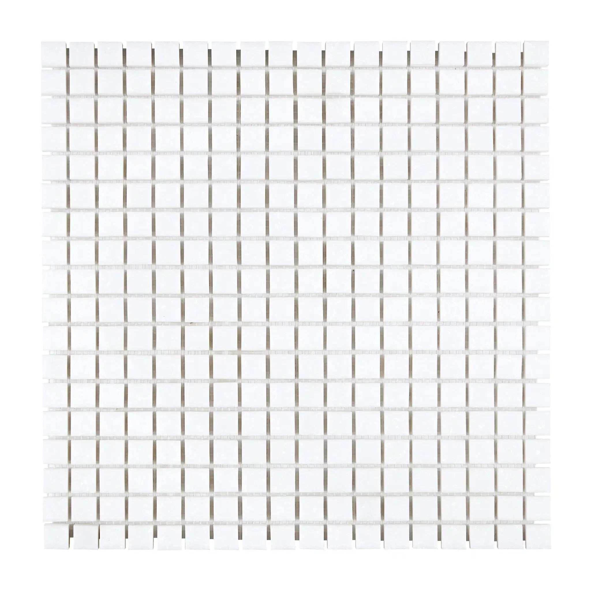 Thassos White 5/8X5/8 Mosaic Marble Polished or Honed