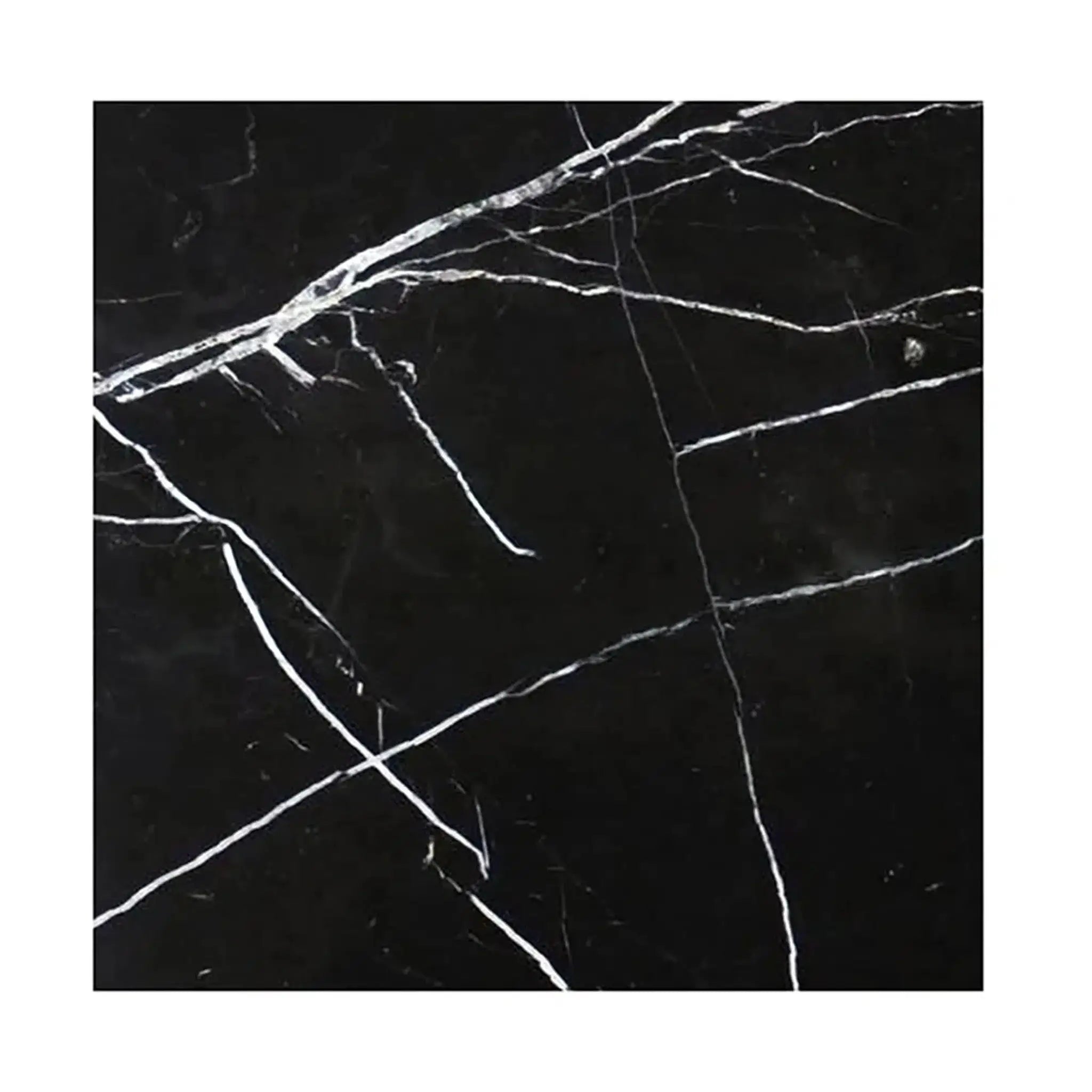 Nero Marquina / Black Marble 18X18 Polished or Honed