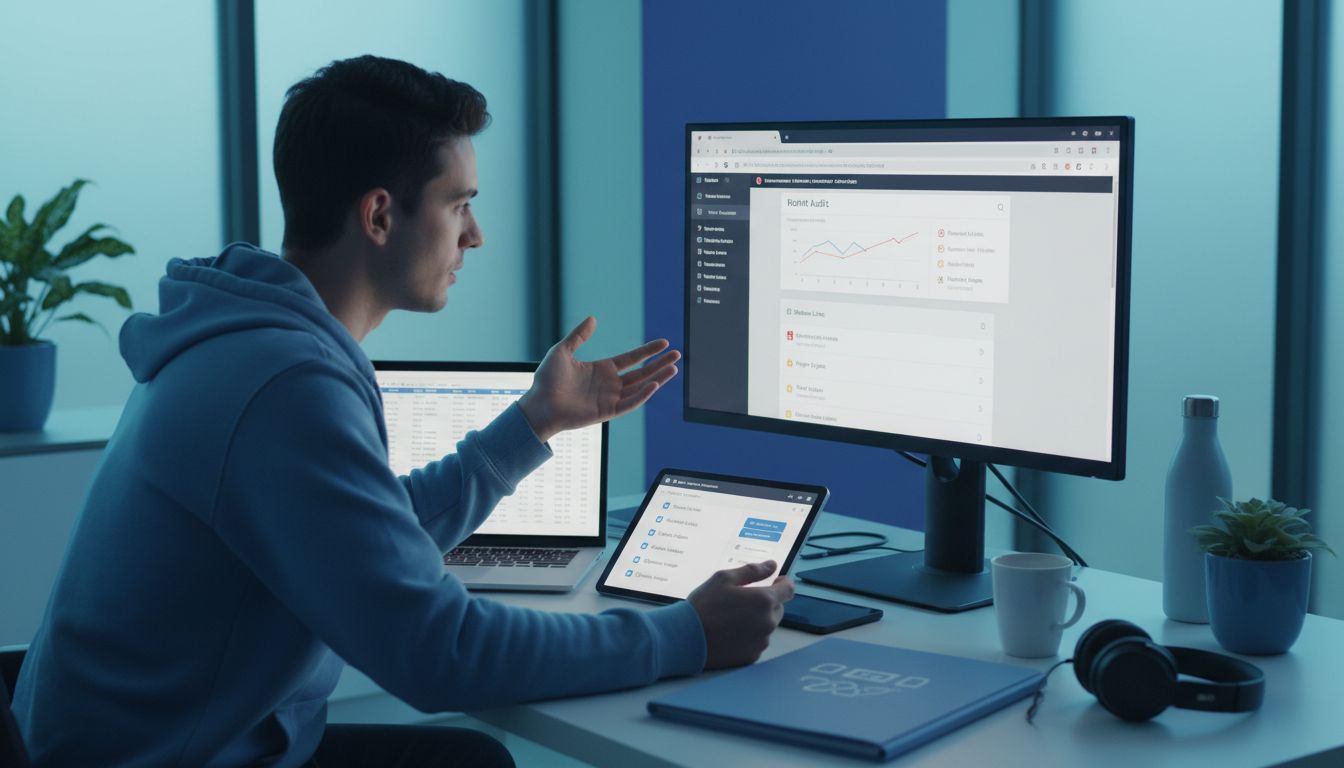 website audit in progress