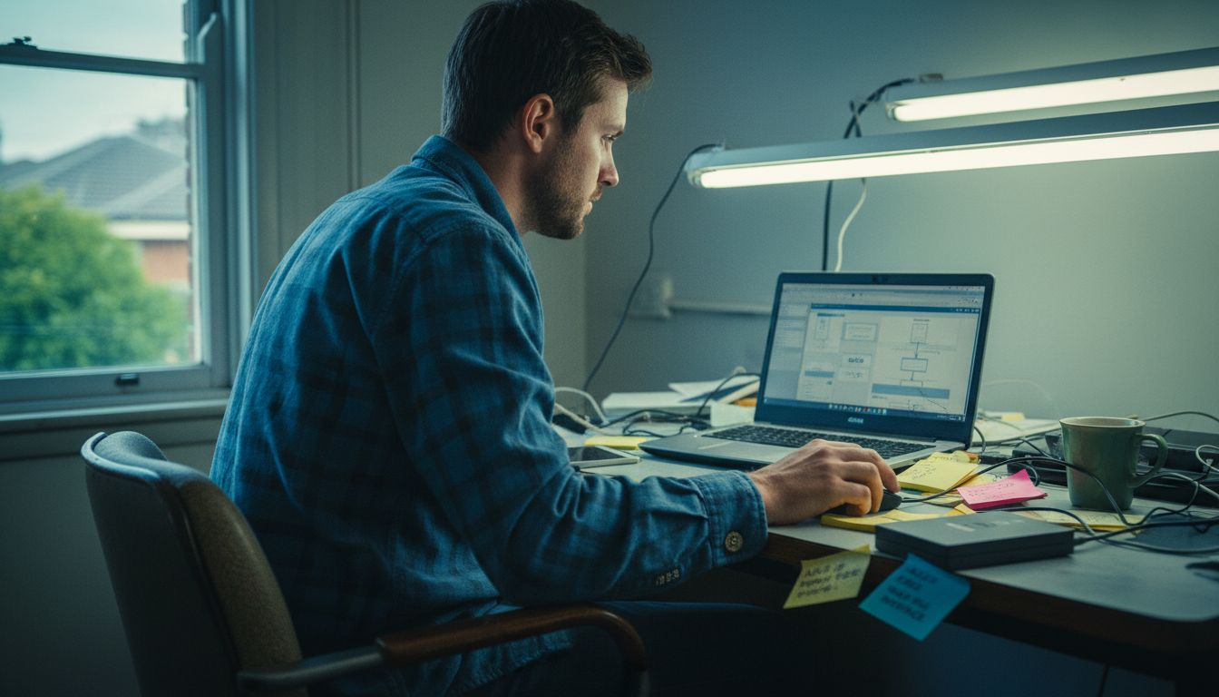 Developer working with AI UX UI design
