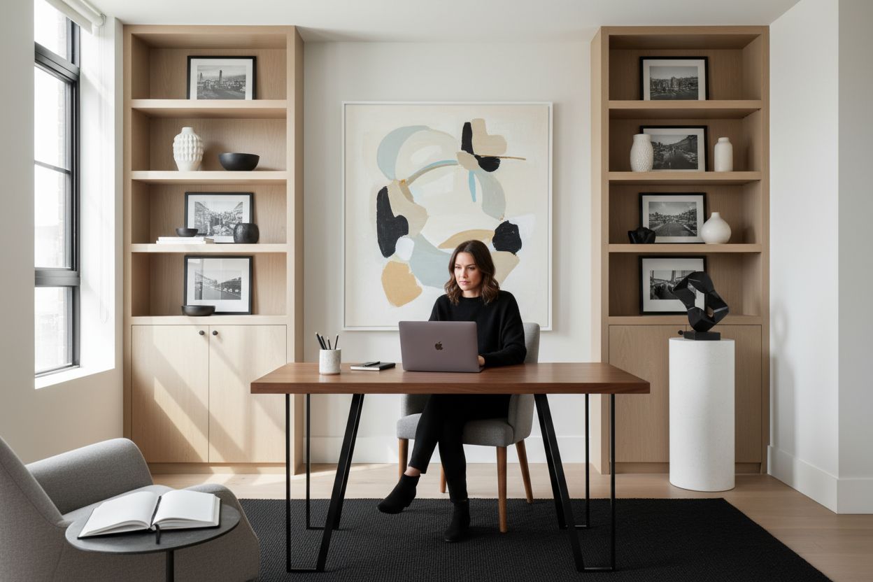 home office interior art