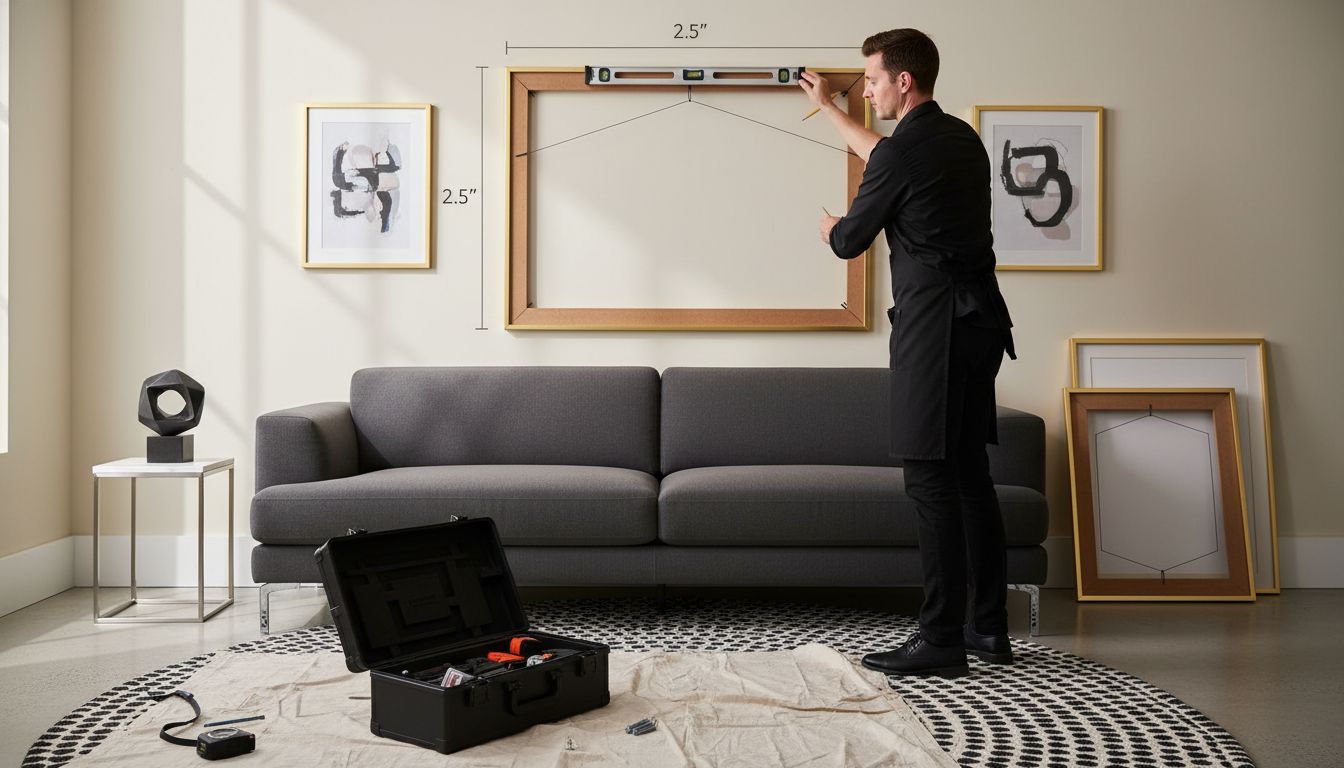 installing wall art hardware