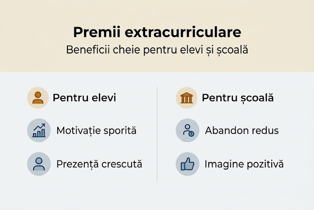 Infografic: de ce contează premiile obținute în activități extracurriculare