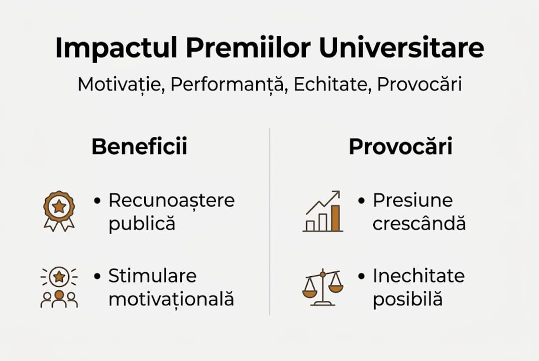 Infografic: realizări remarcabile și premii academice