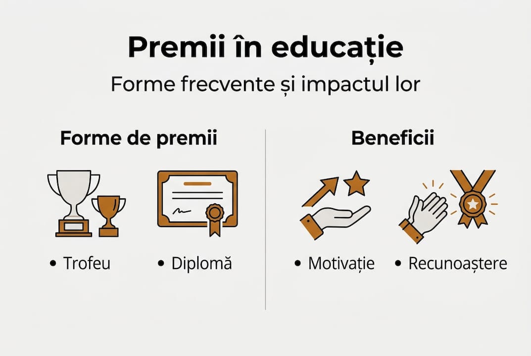 Infografic: cele mai importante categorii de premii în domeniul educației