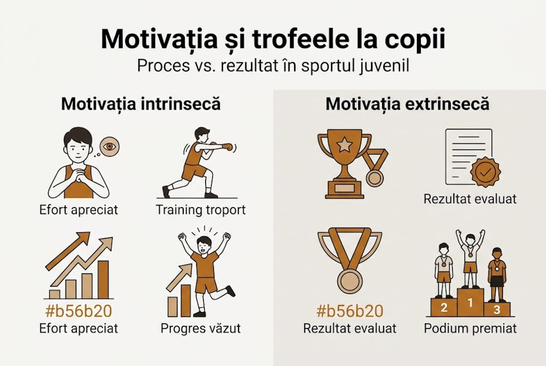 Infografic: ce îi motivează pe sportivi – drumul până la reușită sau rezultatul final?