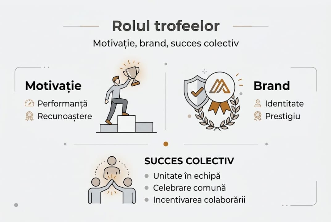 Infografic: De ce sunt importante trofeele la evenimente