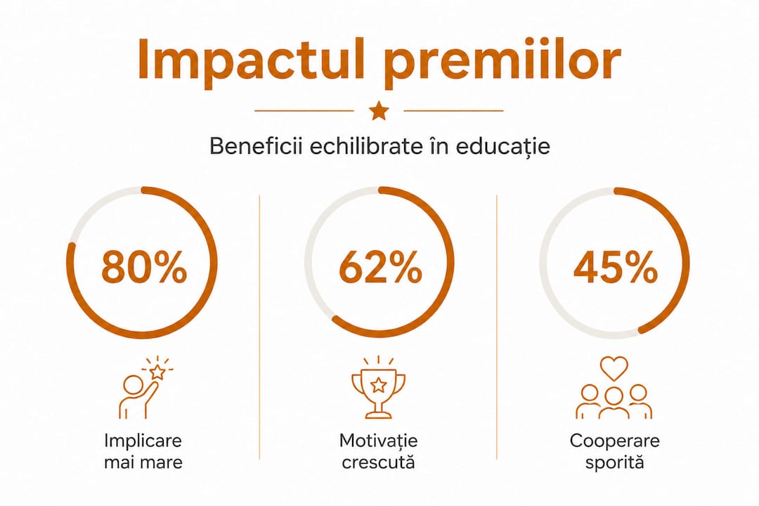 Infografic: recunoaștere, implicare activă, motivație și colaborare