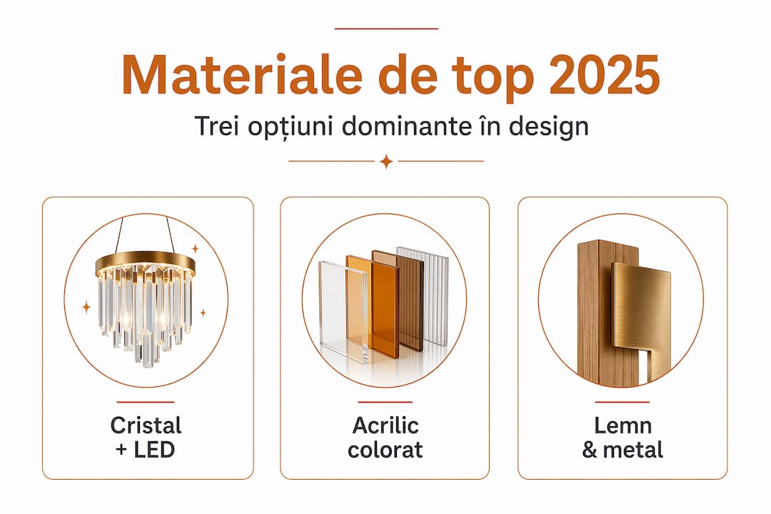 Infografic: materialele de bază pentru trofeele din 2025