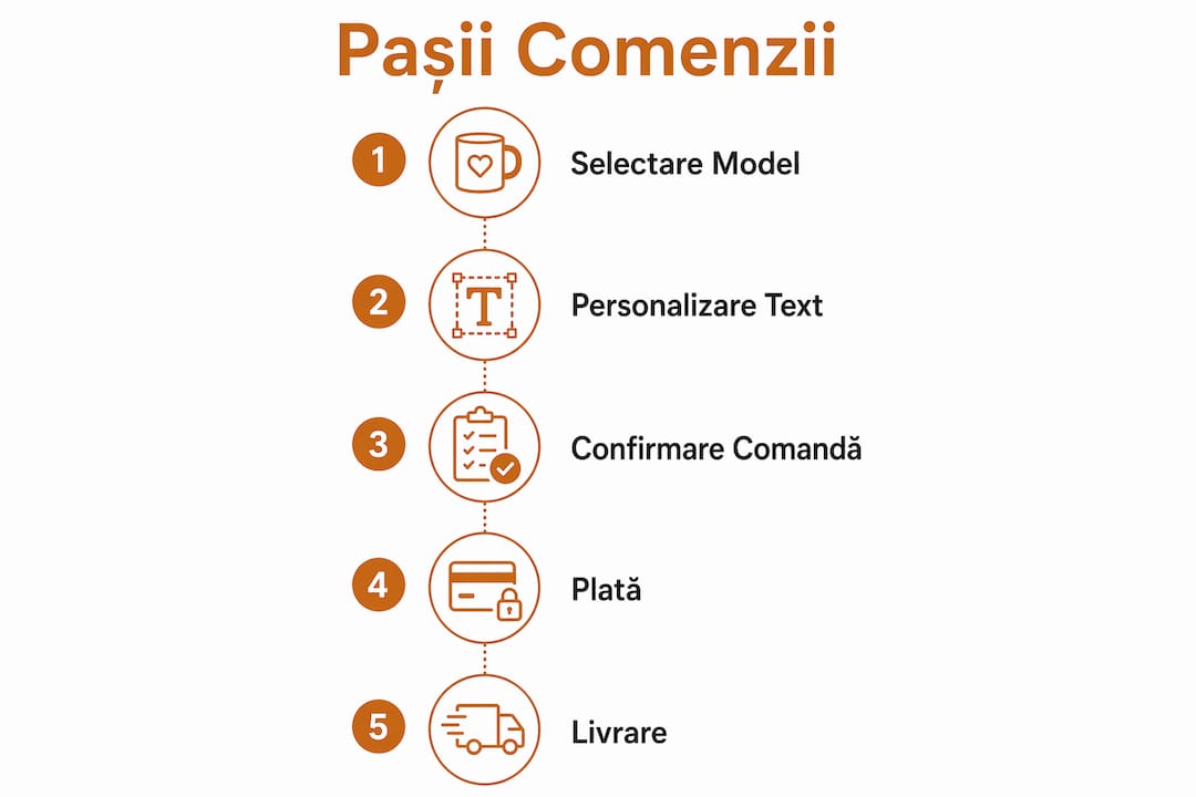 Infografic: Pașii esențiali pentru a comanda trofee online
