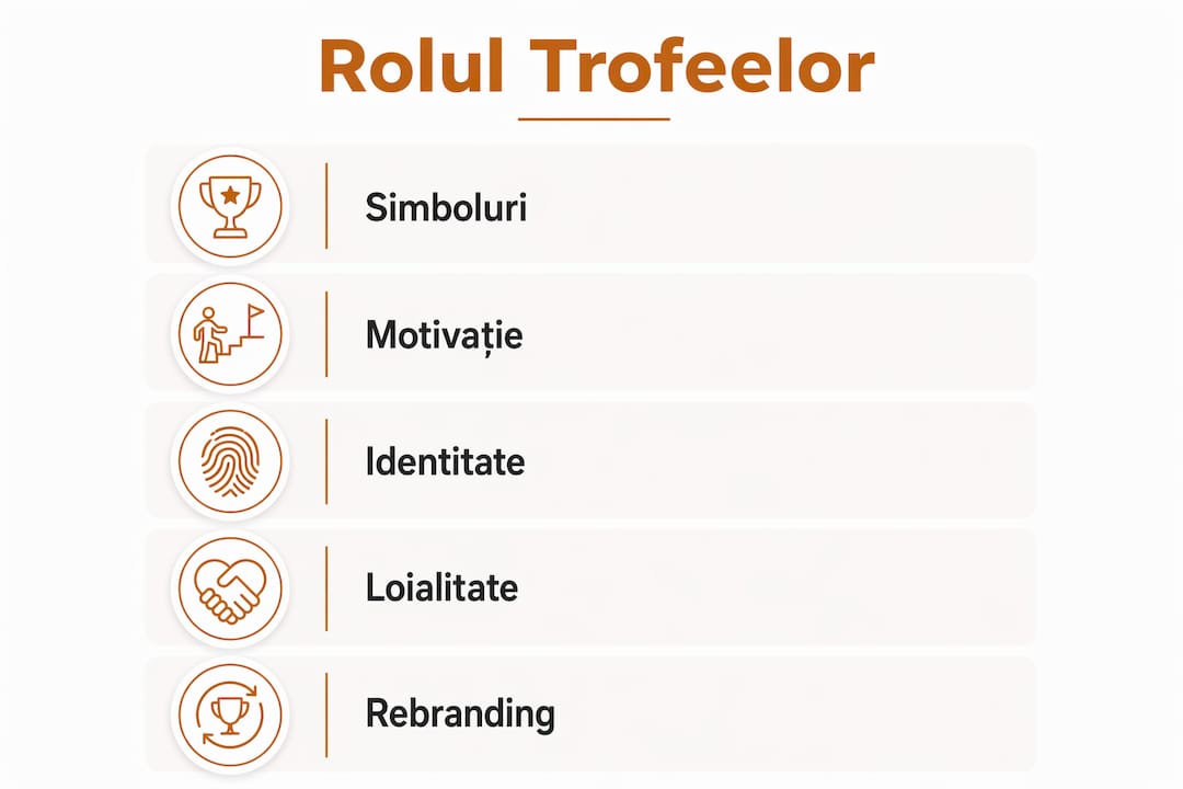 Infografic: Importanța trofeelor în identitatea și spiritul unui club sportiv