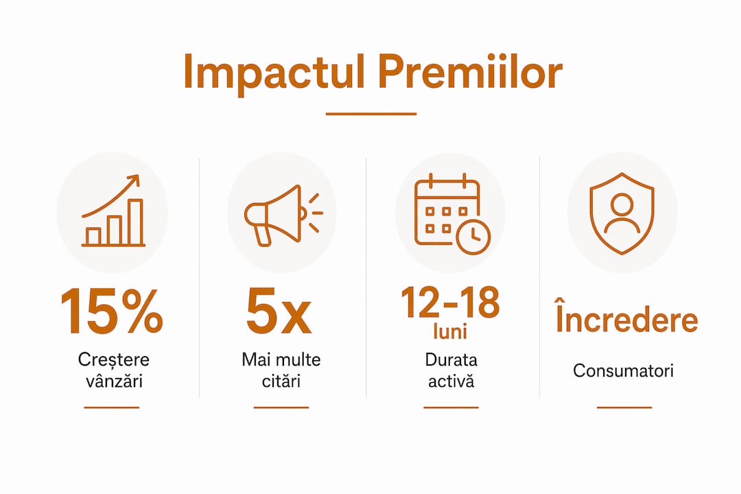 Infografic: Cum influențează premiile imaginea unui brand – cele mai relevante date