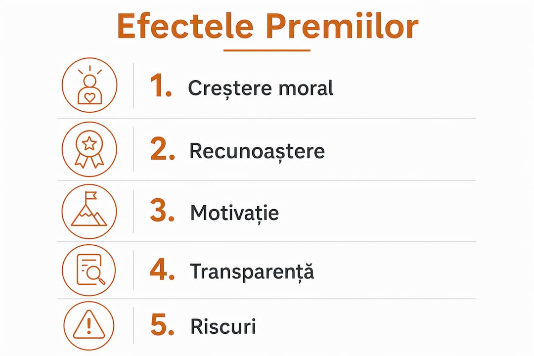 Infografic: Cum influențează premiile moralul echipei, pas cu pas