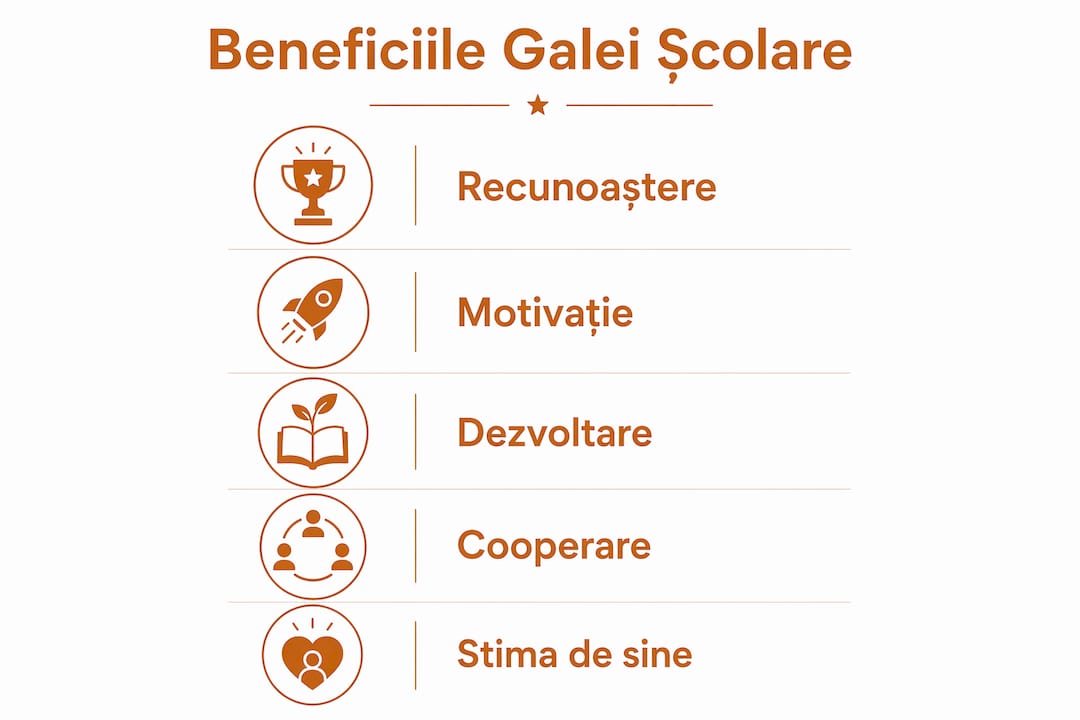 Infografic vertical: avantajele pachetelor pentru școală