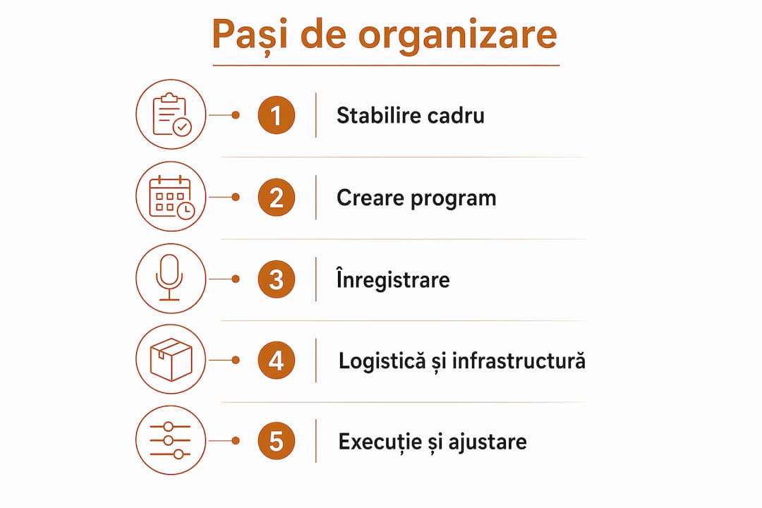 Infografic: cum să organizezi o competiție pas cu pas