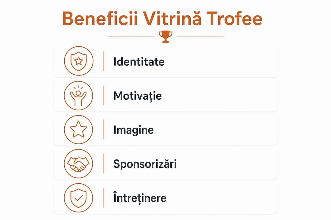 Infografic: De ce merită să ai o vitrină pentru trofee