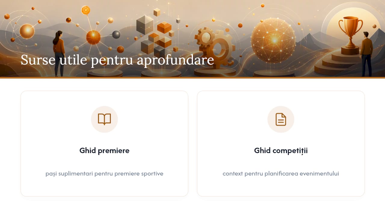 Surse utile și pagini interne pentru aprofundare — overview diagram
