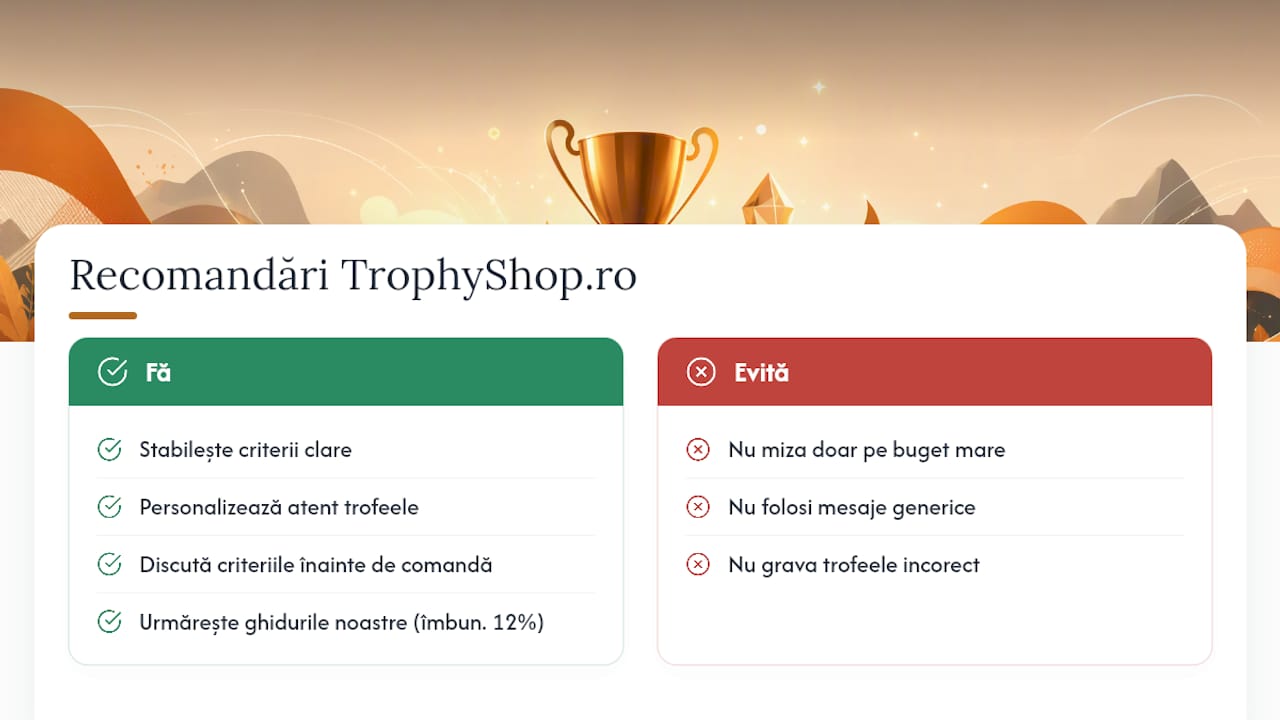 Perspectiva TrophyShop.ro asupra premierii angajaților — overview diagram