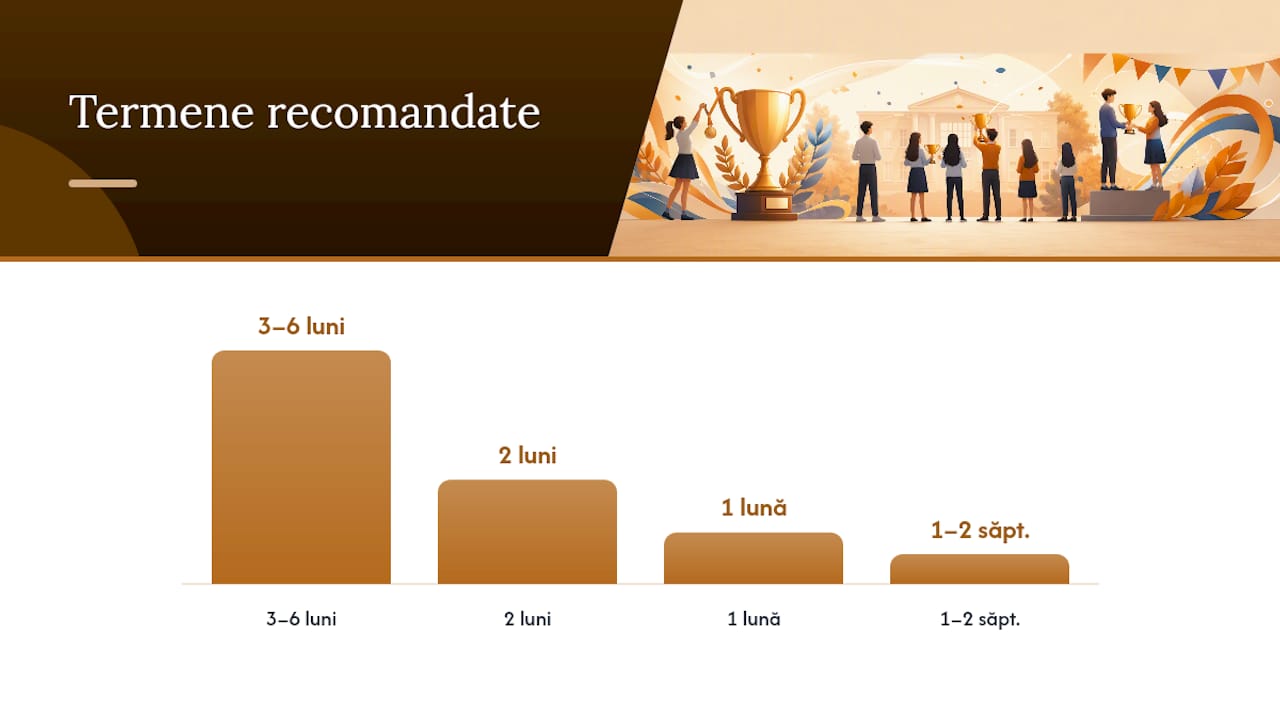 Planificarea ceremoniei de premiere: calendar și termene recomandate — overview diagram