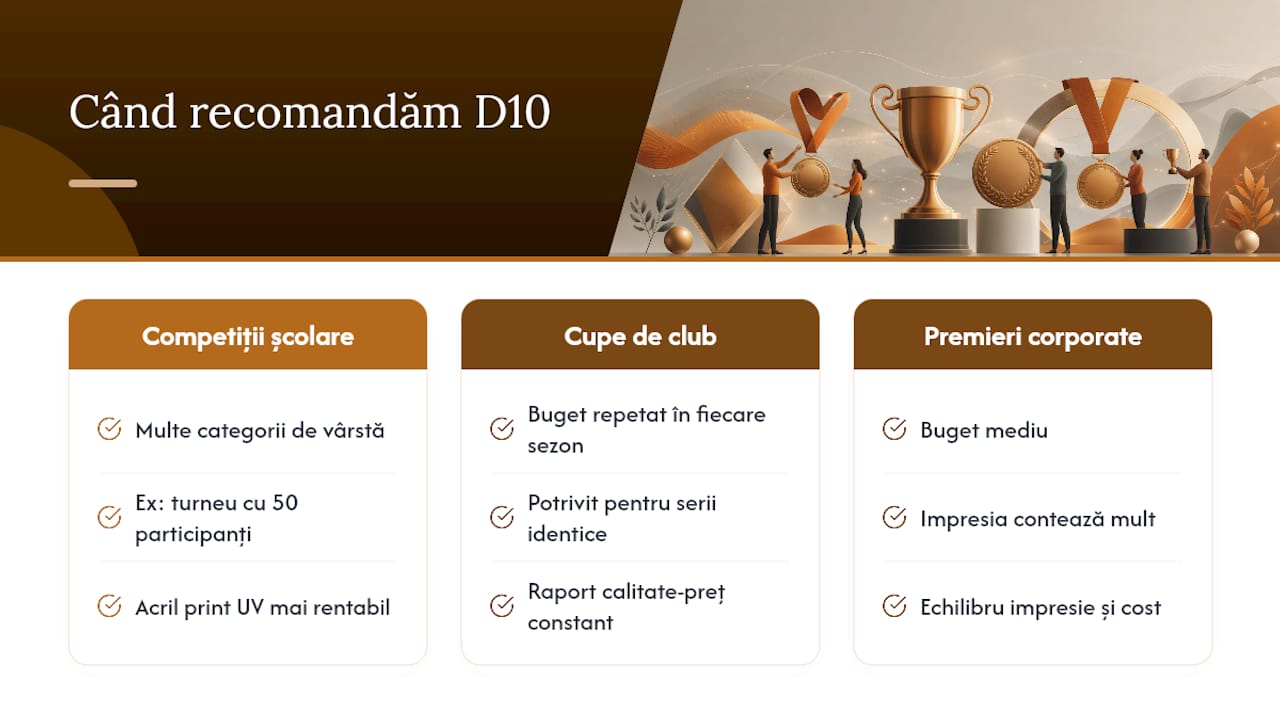 Trei situații ideale pentru modelul D10