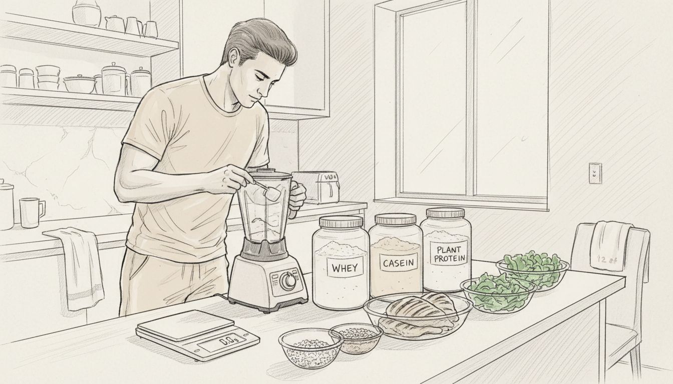 protein shake preparation