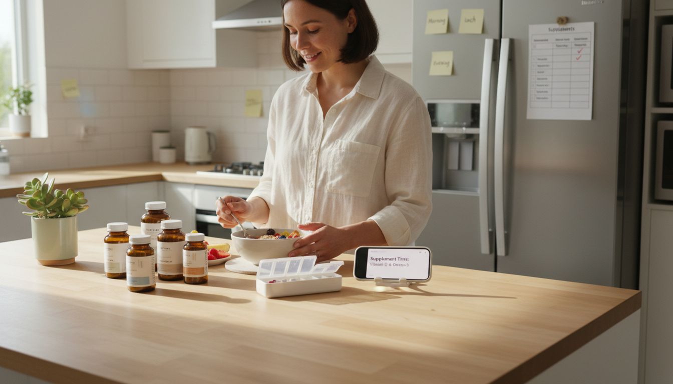 integrating supplements routine