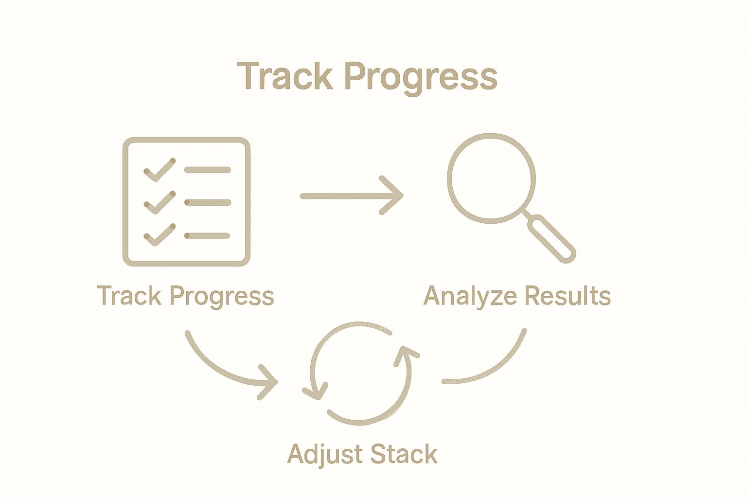 Infographic showing steps to monitor wellness stack