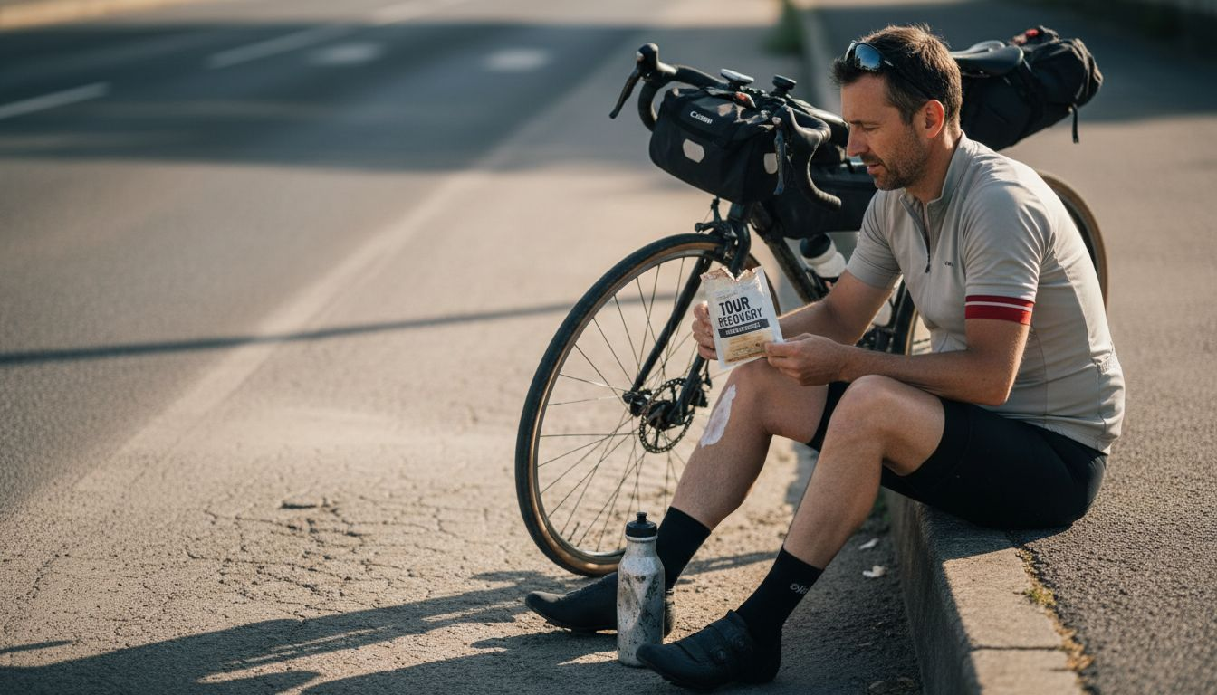 Cyclist using collagen for joint health
