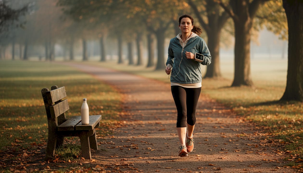 Runner training to boost fat metabolism outdoors
