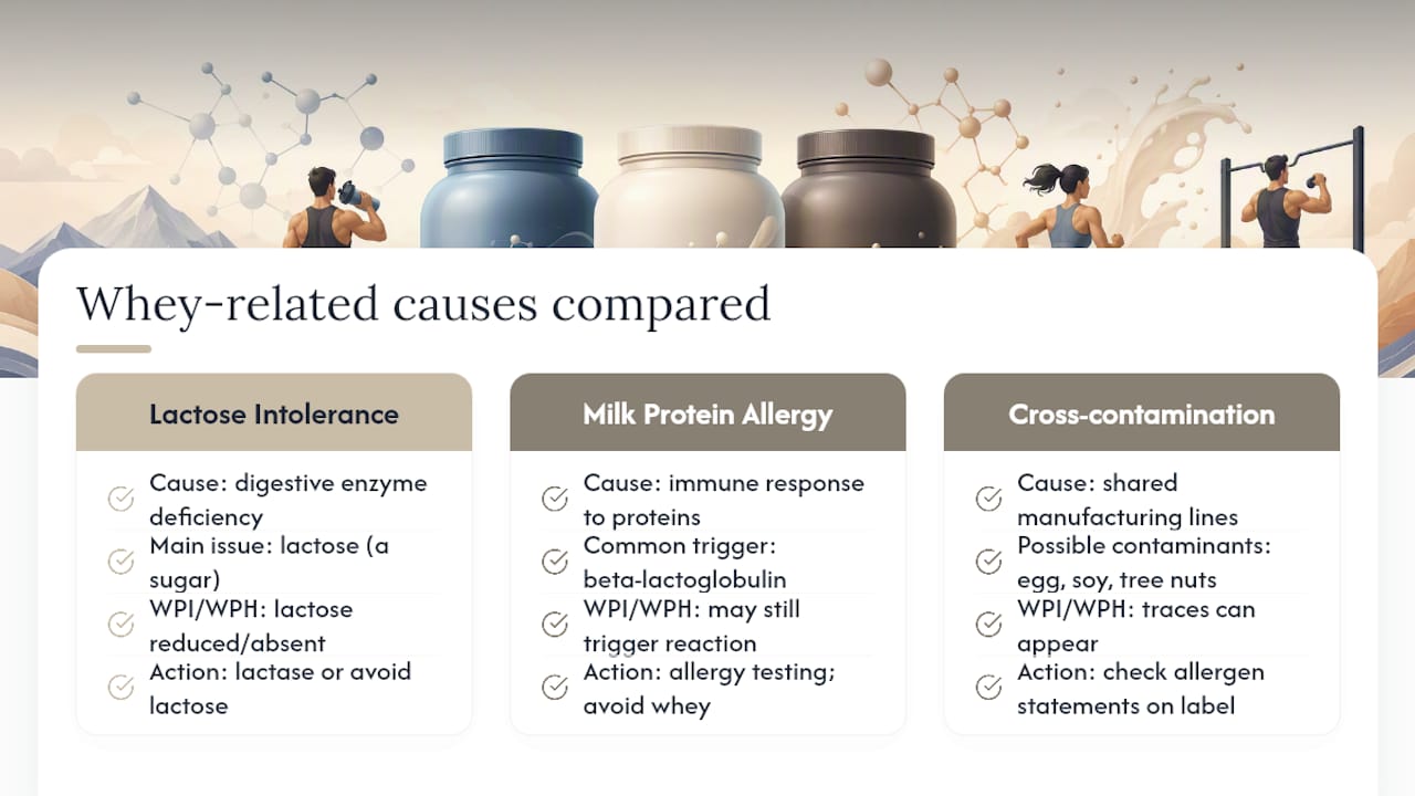 Allergens Beyond Lactose: What Sensitive Users Should Know — overview diagram