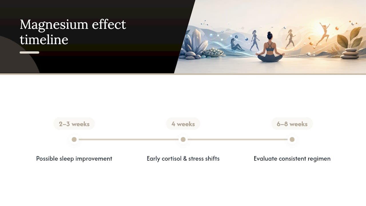 Magnesium stress relief study timeline