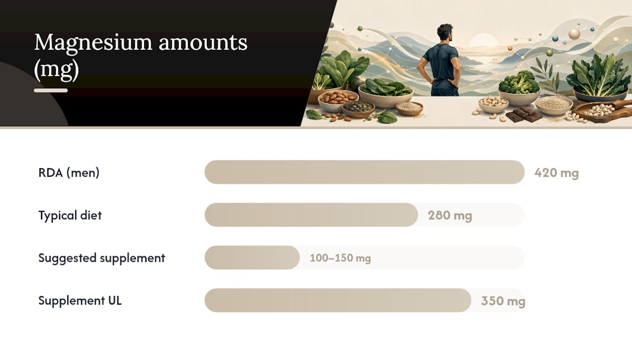 When to Take a Magnesium Supplement and How Much Is Safe — overview diagram