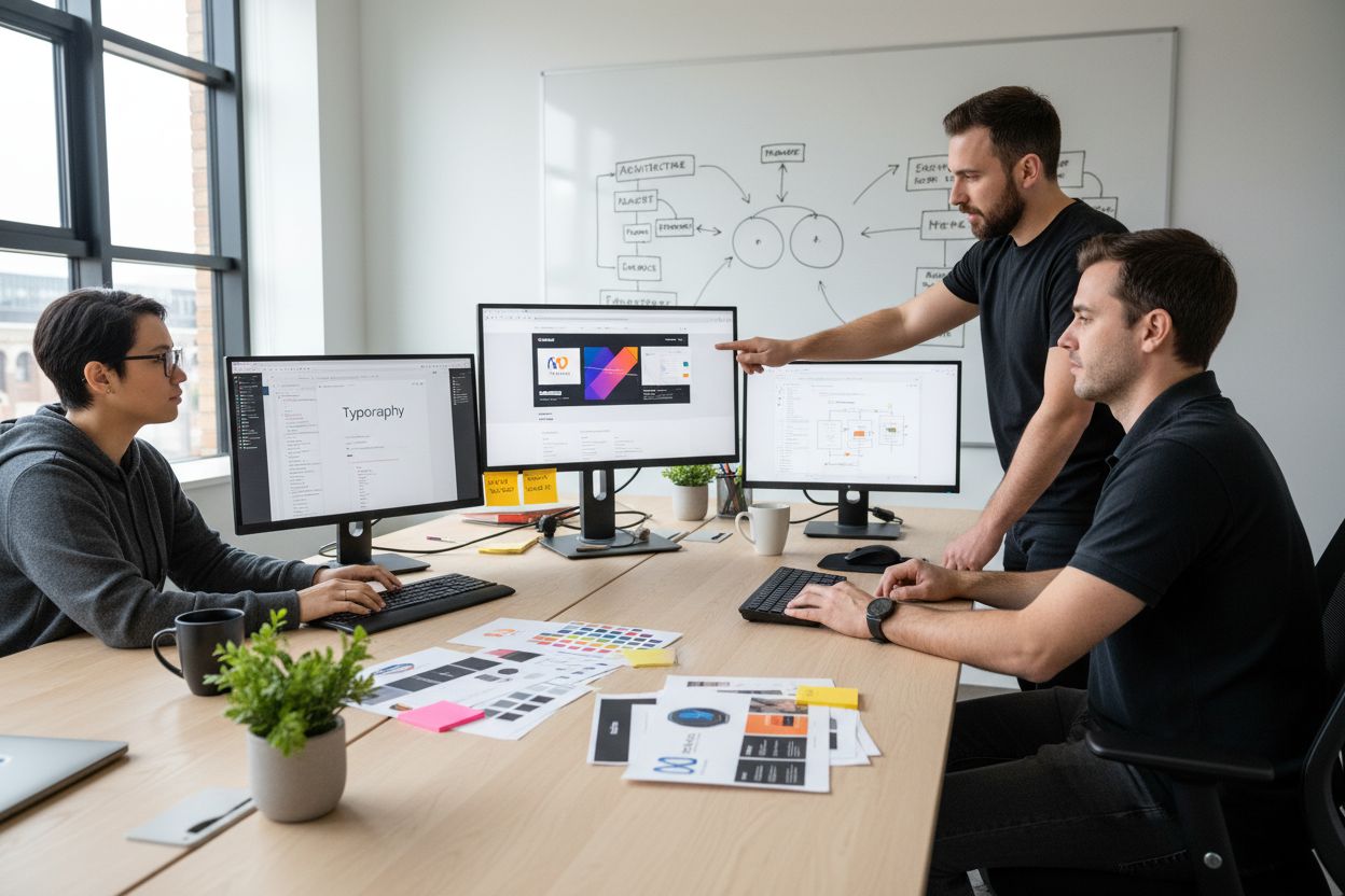 web development process workspace