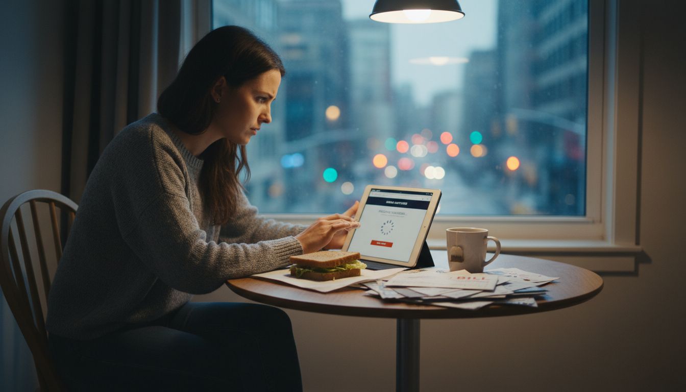 Customer frustrated by slow online checkout