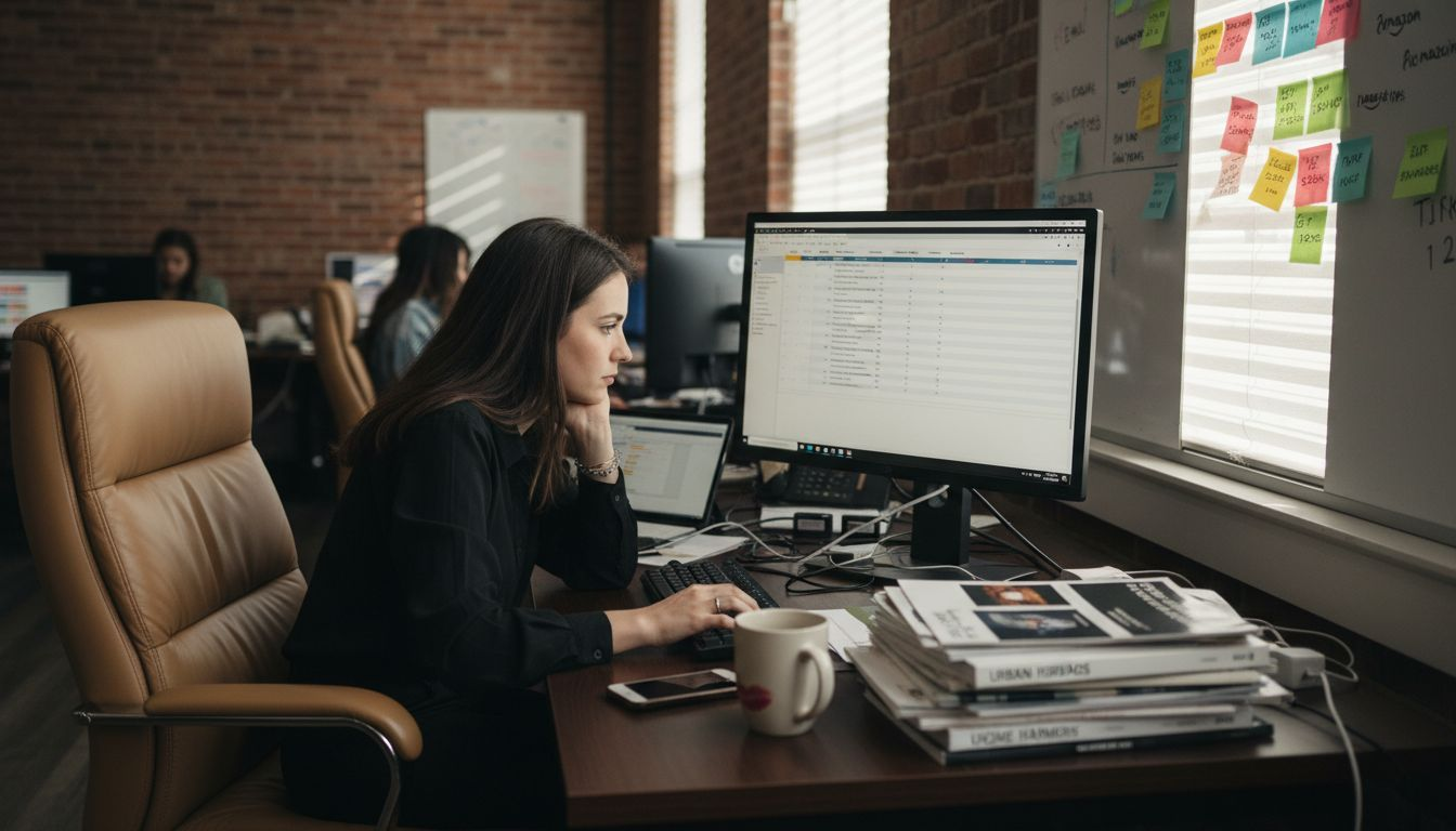 Analyst reviewing multi-channel ecommerce data