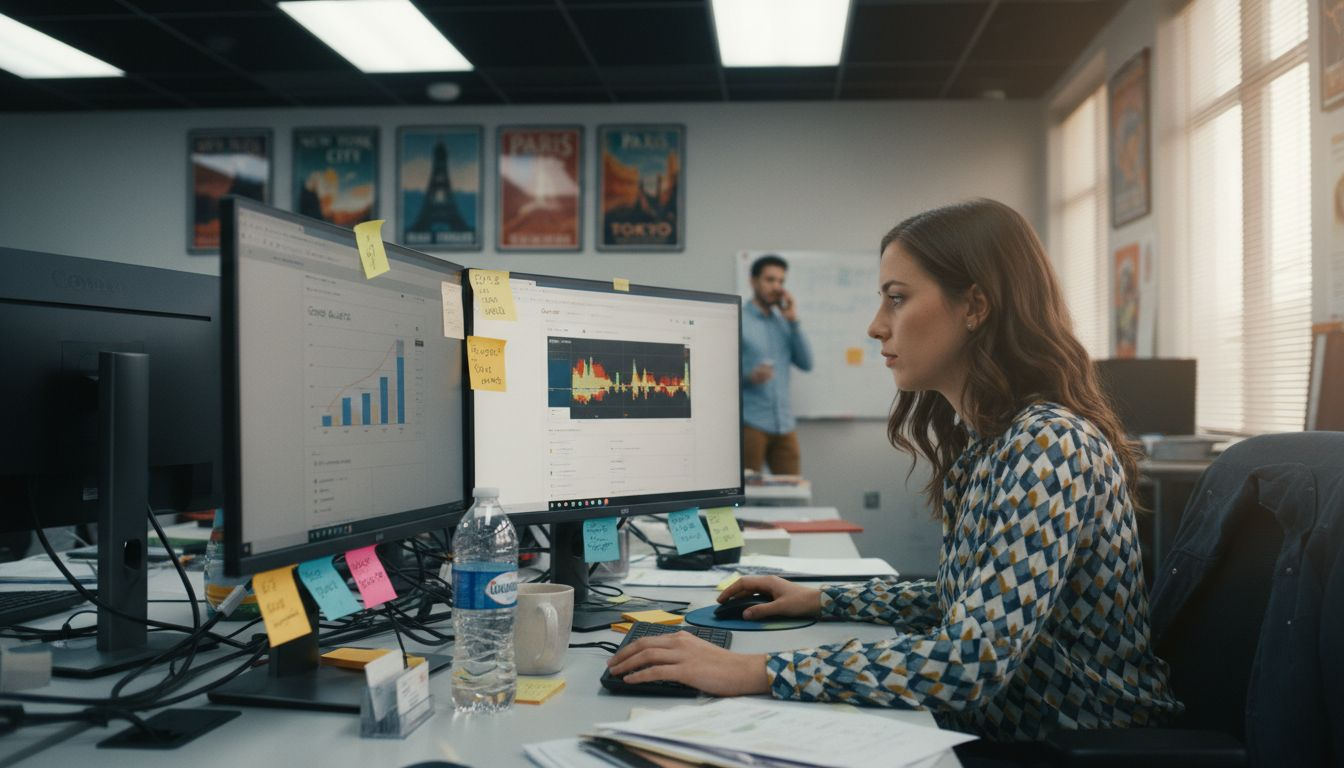 Marketer reviews hotel retargeting analytics data