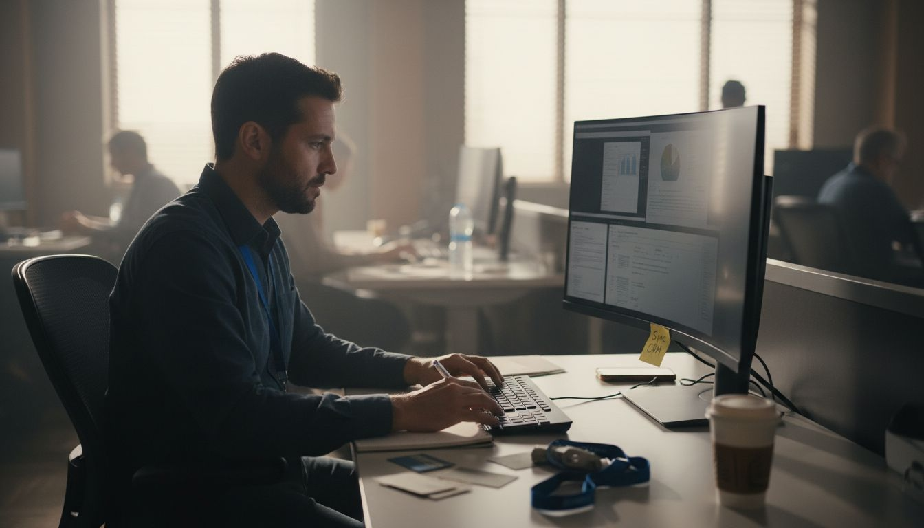 Manager tracking martech tools in office