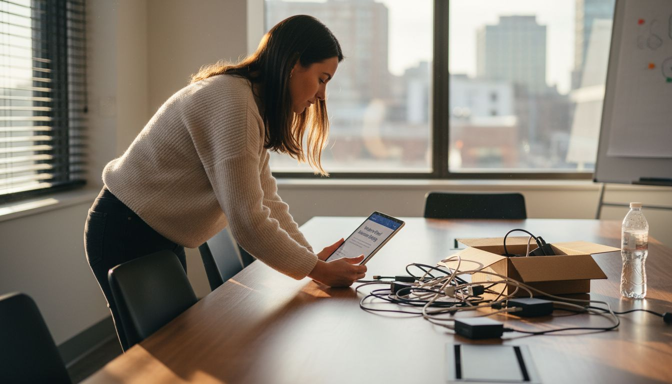 Professional setting up digital onboarding tools