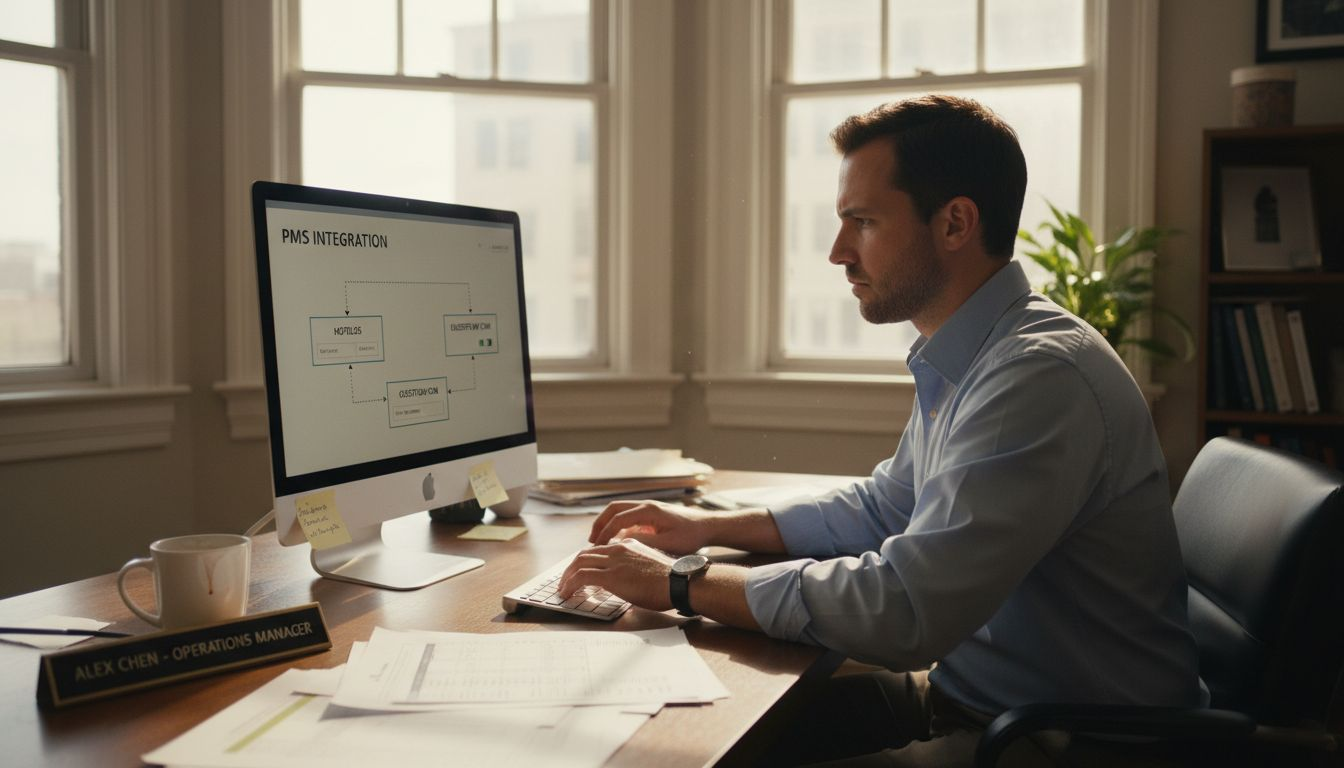 Staff integrating PMS and CRM systems