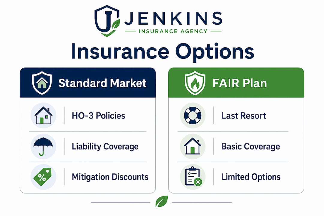 Infographic comparing insurance options in Sonoma County
