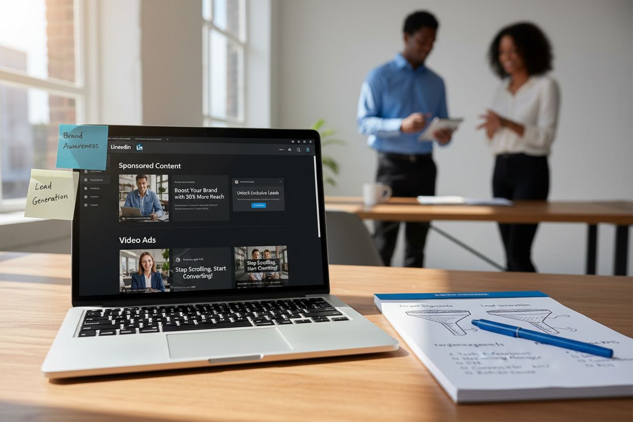 LinkedIn ad formats desk