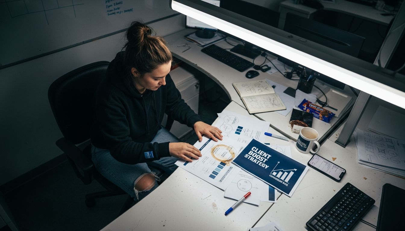 Strategist sorting segmented audience profiles
