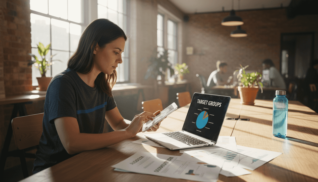 Marketer segmenting digital ad audience